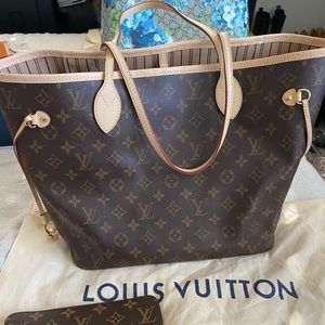 Like new Louis Vuitton mm neverfull monogram
